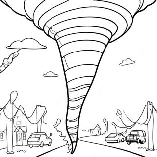 Tornado Coloring Pages