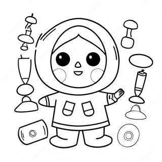 Klee With Her Bombs Coloring Page 76985-19717