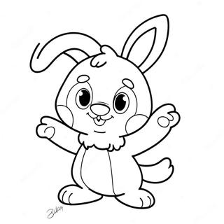 Bluey In A Bunny Costume Coloring Page 77140-19840