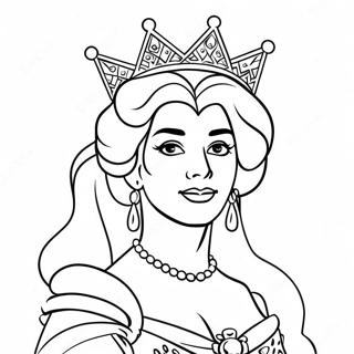 Elegant Queen Coloring Page 77188-19871