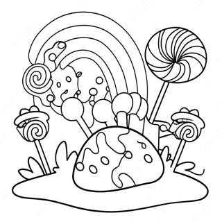 Colorful Candyland Adventure Coloring Page 77266-19930