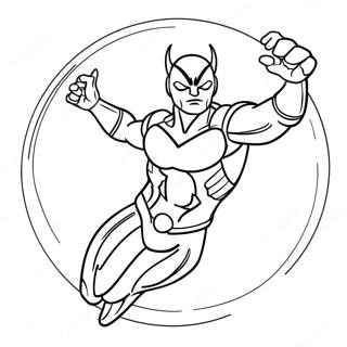 Blue Beetle In Action Coloring Page 77292-19952