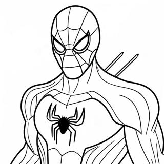 Spiderman 2099 With Cool Gadgets Coloring Page 77398-20037