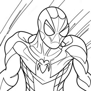 Spiderman 2099 With Cool Gadgets Coloring Page 77398-20040