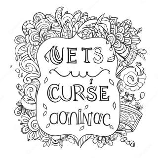 Sayings Quote Curse Words Coloring Pages