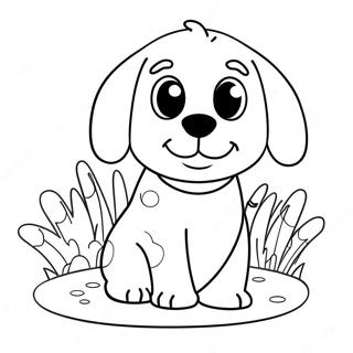 Cute Dog Coloring Page 77498-20106