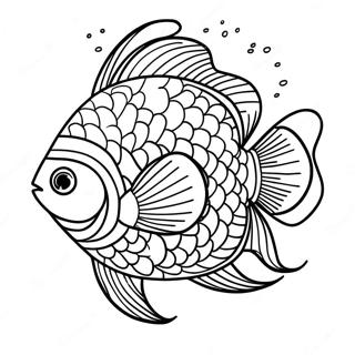 Vibrant Tropical Fish Coloring Page 77528-20142
