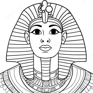 Pharaoh In Royal Garb Coloring Page 77552 20153