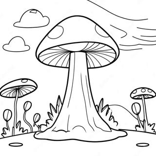 Mushroom Coloring Pages