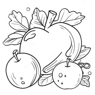 Sweet Apples And Honey Rosh Hashanah Coloring Page 77653-20230