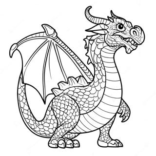 Mythical Dragon Coloring Page 77860-20386