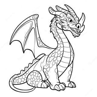 Mythical Dragon Coloring Page 77860-20387