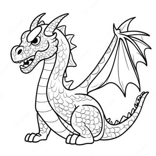 Majestic Fire Breathing Dragon Coloring Page 77861-20389