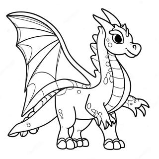 Elegant Winged Dragon Coloring Page 77862-20393