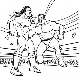 Wwe Superstars In Action Coloring Page 78016-20510