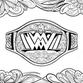 Vibrant Wwe Championship Belt Coloring Page 78017-20515