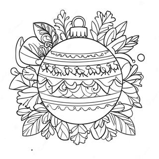 Charming Christmas Ornament Coloring Page 78095 20573