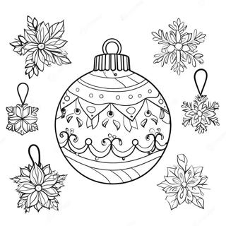 Charming Christmas Ornament Coloring Page 78095 20574
