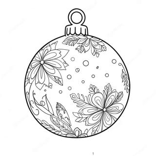 Charming Christmas Ornament Coloring Page 78095 20576