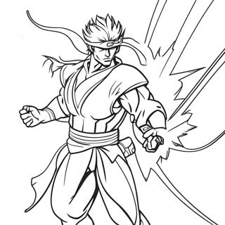 Raiden With Lightning Powers Coloring Page 78123 20601