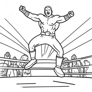 Exciting Wwe Wrestler Jumping On Opponent Coloring Page 78248-20689