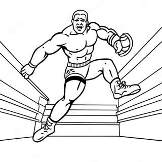 Exciting Wwe Wrestler Jumping On Opponent Coloring Page 78248-20690