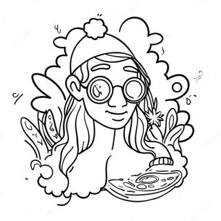 Chill Stoner Vibes Coloring Page 78274-20709