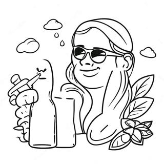 Chill Stoner Vibes Coloring Page 78274-20710