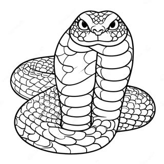 Realistic Snake Coloring Page 78351-20768