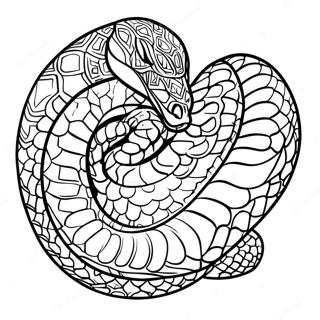 Coiled Python Coloring Page 78353-20775