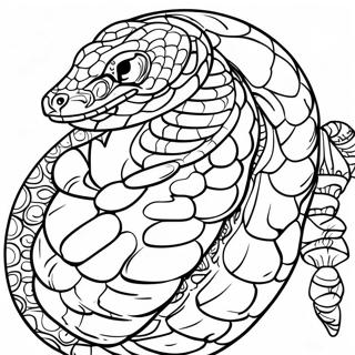 Coiled Python Coloring Page 78353-20776