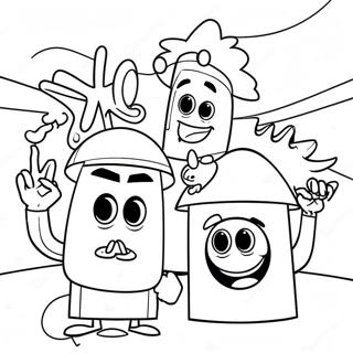 Fairly Odd Parents Fun Party Coloring Page 78379-20800