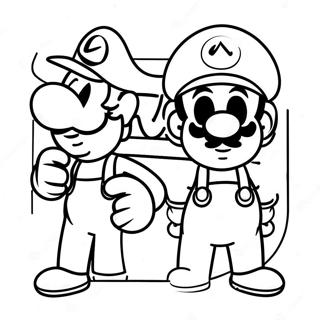 Luigi And Mario Adventure Coloring Page 78454-20852