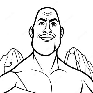 The Rock Coloring Pages