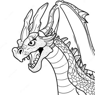 Scary Realistic Dragon Coloring Page 78557-20925