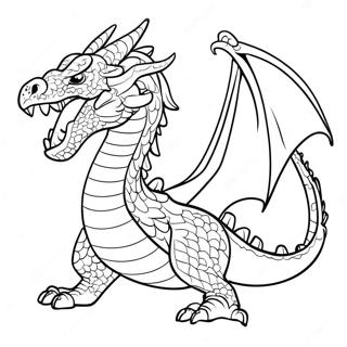 Fire Breathing Dragon Coloring Page 78558-20931