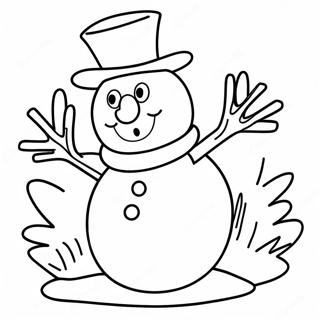 Frosty Coloring Pages