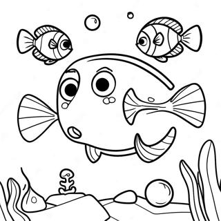 Finding Dory Coloring Pages