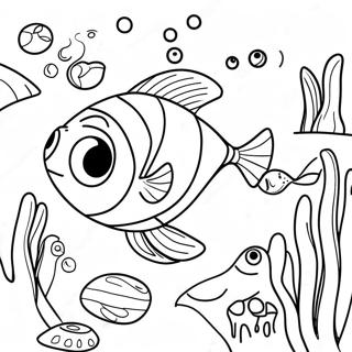 Finding Dory Underwater Adventure Coloring Page 78661 21012