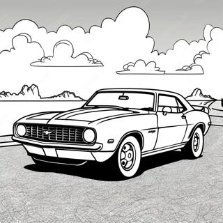 Classic Camaro Sports Car Coloring Page 78687-21030