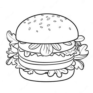 Hamburger Coloring Pages