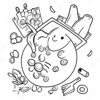 Colorful Savings Goals Tracker Coloring Page 78765-21091