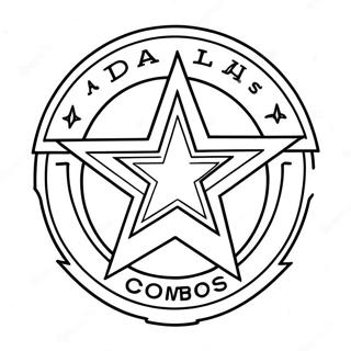 Dallas Cowboys Star Logo Coloring Page 78818-21135