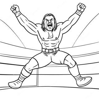 Wwe Wrestler Jumping On Opponent Coloring Page 78843-21151