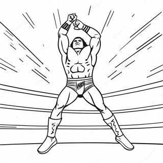 Wwe Wrestler Jumping On Opponent Coloring Page 78843-21152