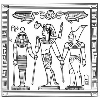 Ancient Egypt Hieroglyphics Coloring Page 78869-21170