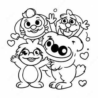Happy Muppet Babies Coloring Page 78896-21199