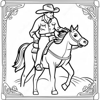 Rodeo Western Coloring Page 78996-21268