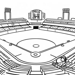 Phillies Baseball Field Coloring Page 79127 21379