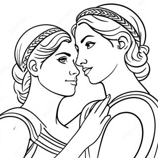 Diana And Roma Coloring Page 79150-21388